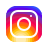 Blue, red and yellow Instagram icon